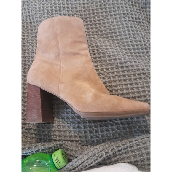 Lord And Taylor Brown Leather Ankle Zip Up Boots 7.5 Womens - Picture 2 of 10